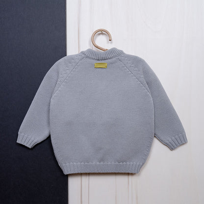 the woolly cardigan - light grey