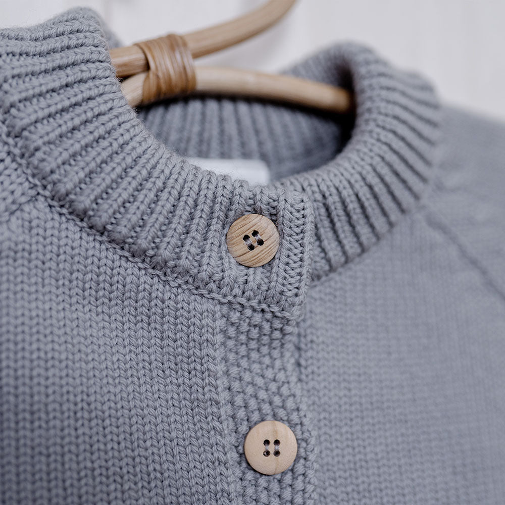 the woolly cardigan - light grey