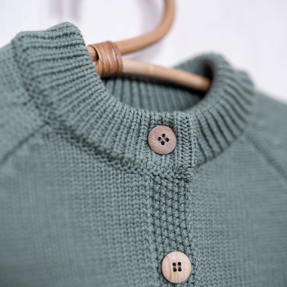 the woolly cardigan - sage