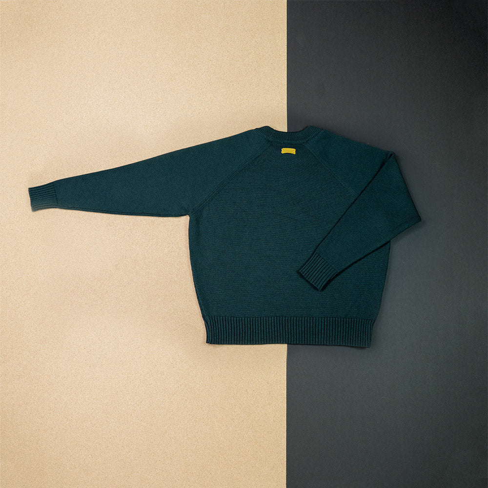 PRE-LOVED WOOLLY SWEATER WOMAN - petrol