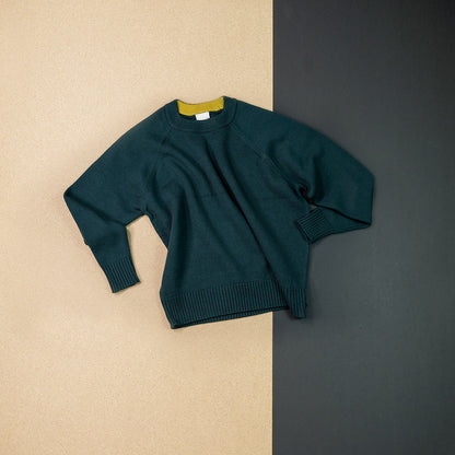 PRE-LOVED WOOLLY SWEATER WOMAN - petrol